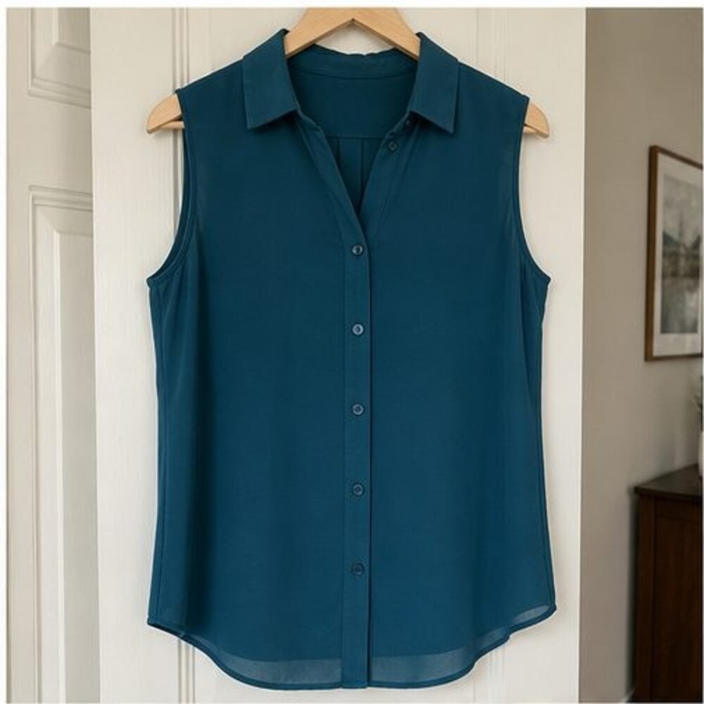 Teal Peplum Top